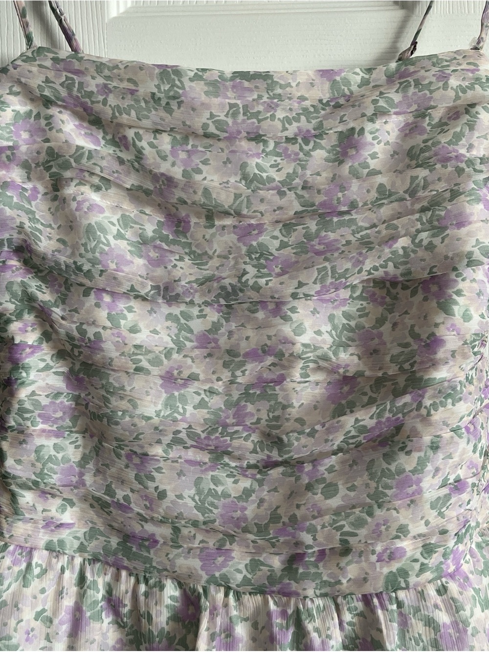 Hollister Lilac Floral Spaghetti-Strap Sundress with pockets and built-in shorts - Picture 5 of 5
